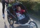 Przyczepka rowerowa Burley D'Lite dla 2 dzieci w wersji do biegania / jazdy na rolkach