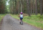 Tata z dziećmi w Lasach Lublinieckich - wycieczka rowerowa