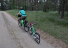 Córka straciła motywację do jazdy na swoim rowerze gdy pojawił się piach.