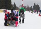 Transport dzieciaków w przyczepce narciarskiej :)