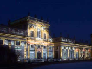 Królewski ogród światła - trójwymiarowe pokazy w pałacu w Wilanowie